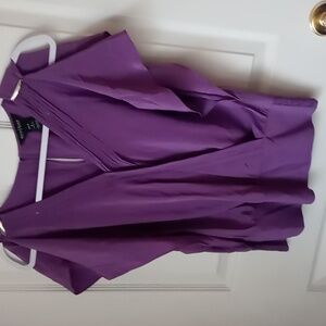 Purple blouse 100% silk by White House Black Market size small